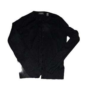 Valerie Stevens Dark Academia Vintage 2-Ply Cashmere Cardigan